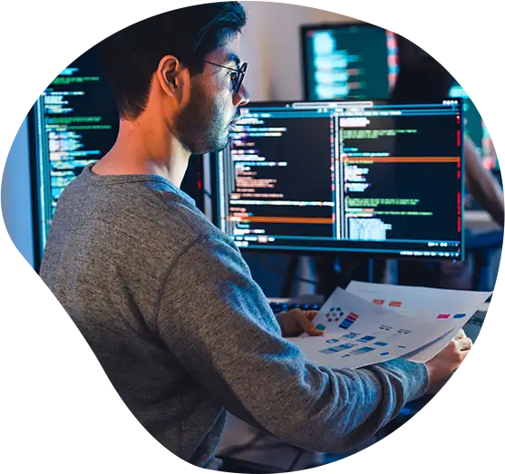 Developer bei der Arbeit