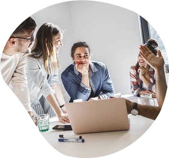 Kundenmeeting für ein Software-Projekt