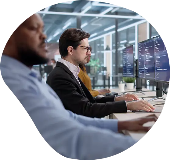 Mehrere Programmierer beim entwickeln von Software