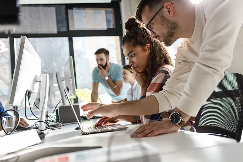 Projektteam bei der Planung